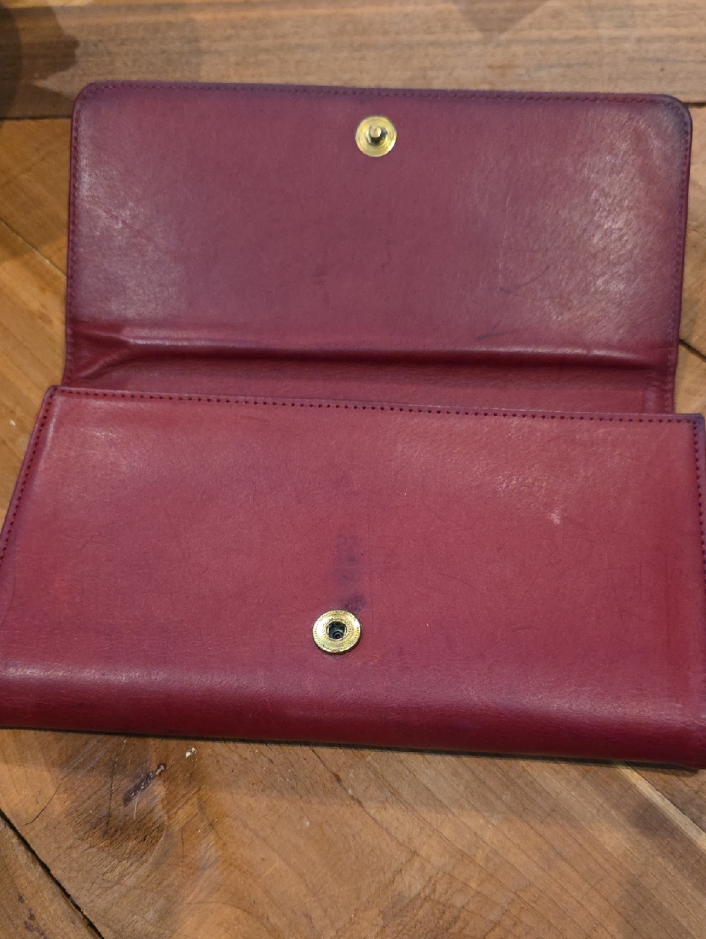 Coach red vintage tribeca wallet with Checkbook Cover - Picture 3 of 6